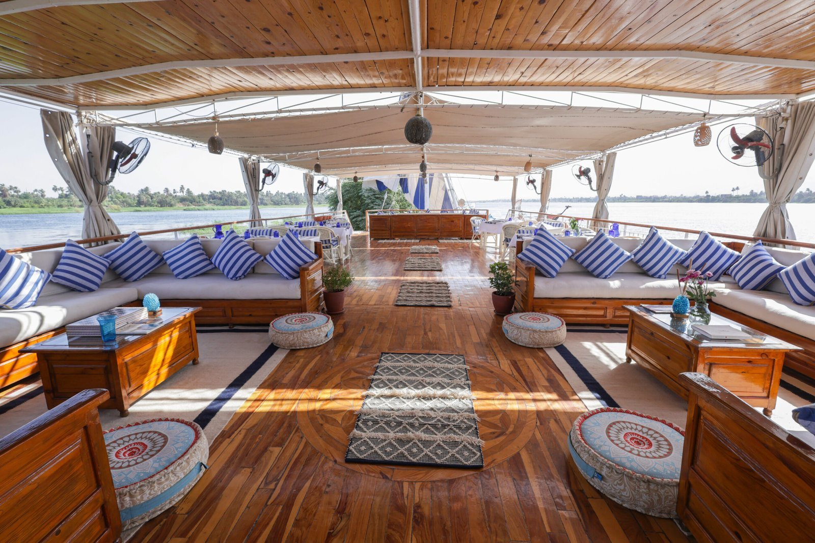 Private terrace at water level