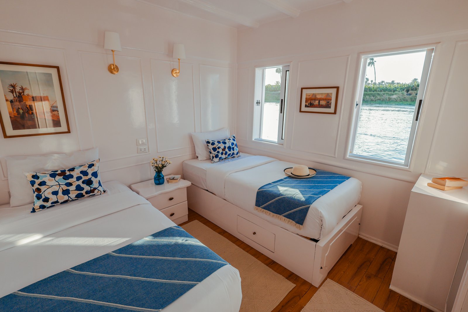 Standard double cabin on Fleur dahabiya