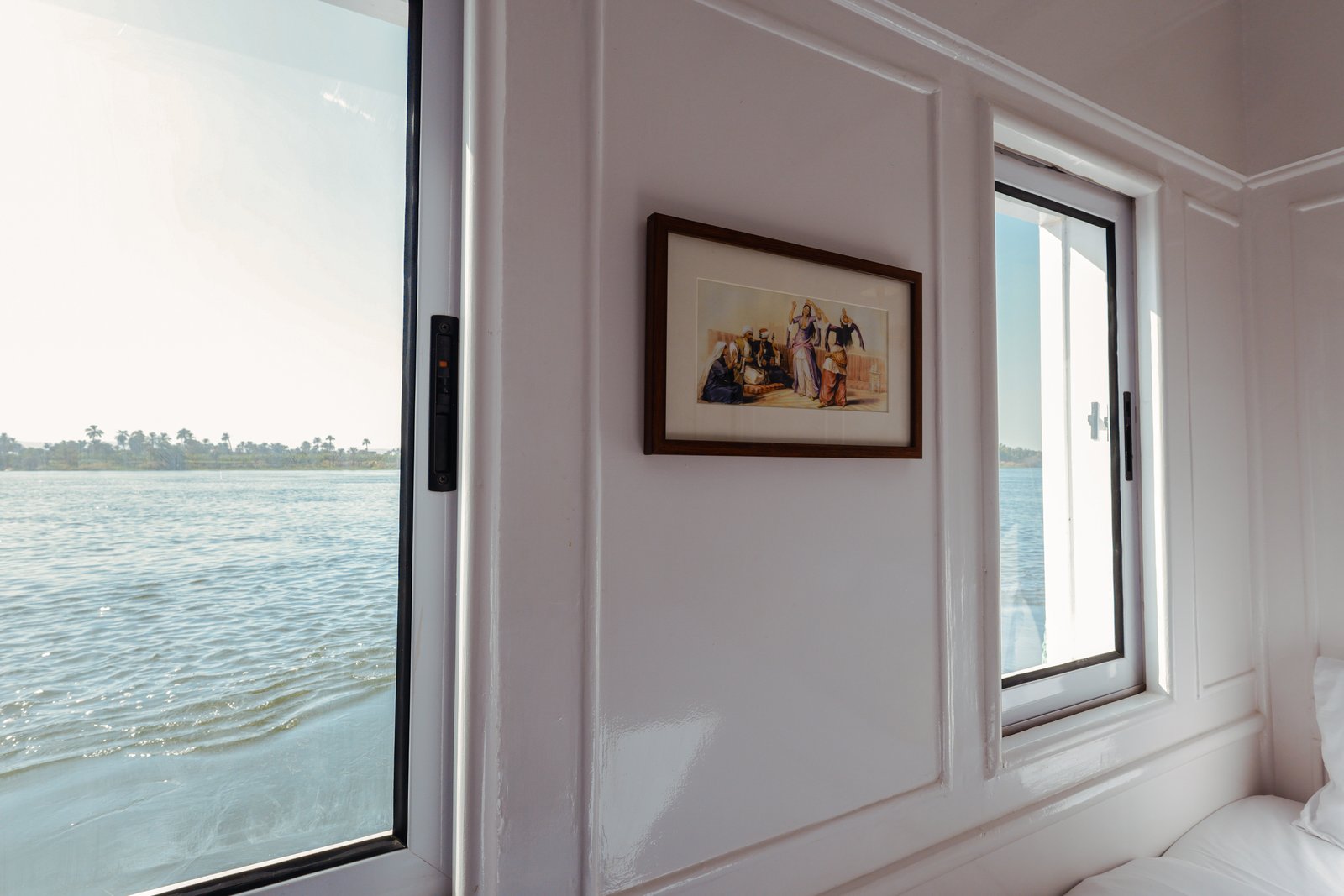 Cabin interior on Fleur dahabiya