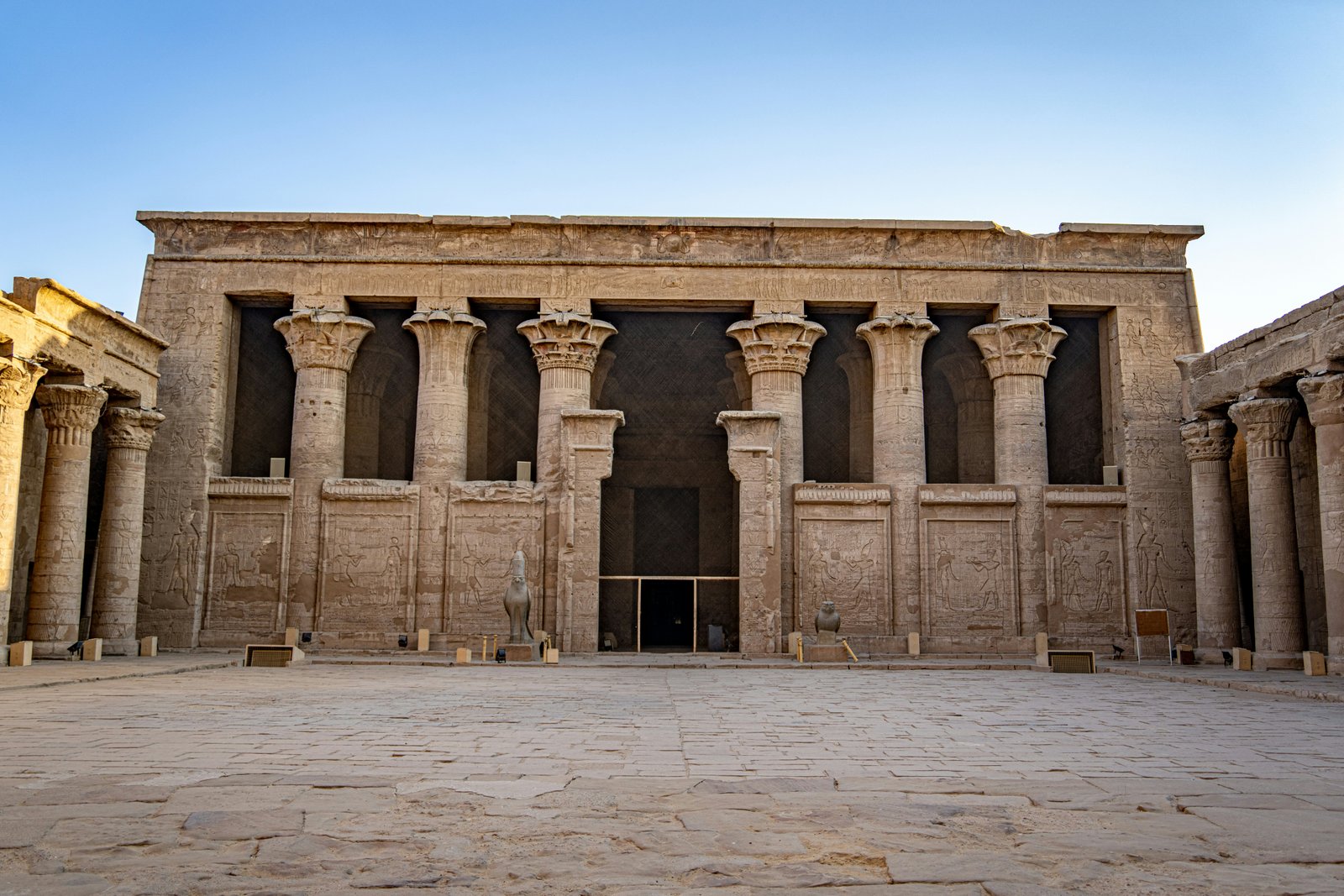 Edfu in the late afternoon, before the next day's crowds arrive.